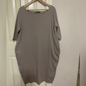 Carina Hildebrandt Doma Dress Chic Taupe Long Sleeve Dress